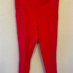 Athleta Bold Red Leggings